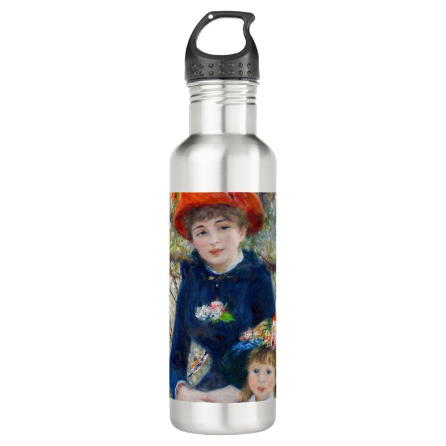 Pierre-Auguste Renoir - Zwei Schwestern auf der Te Edelstahlflasche (Vorderseite)