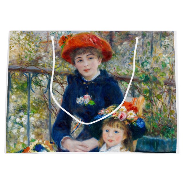 Pierre-Auguste Renoir - Zwei Schwestern auf der Te Große Geschenktüte (Vorderseite)