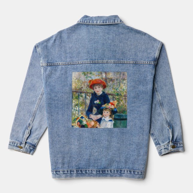 Pierre-Auguste Renoir - Zwei Schwestern auf der Te Jeansjacke (Rückseite)