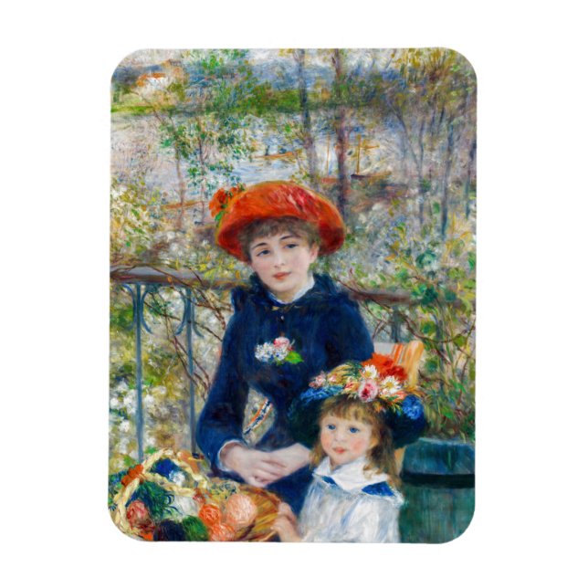 Pierre-Auguste Renoir - Zwei Schwestern auf der Te Magnet (Vertikal)