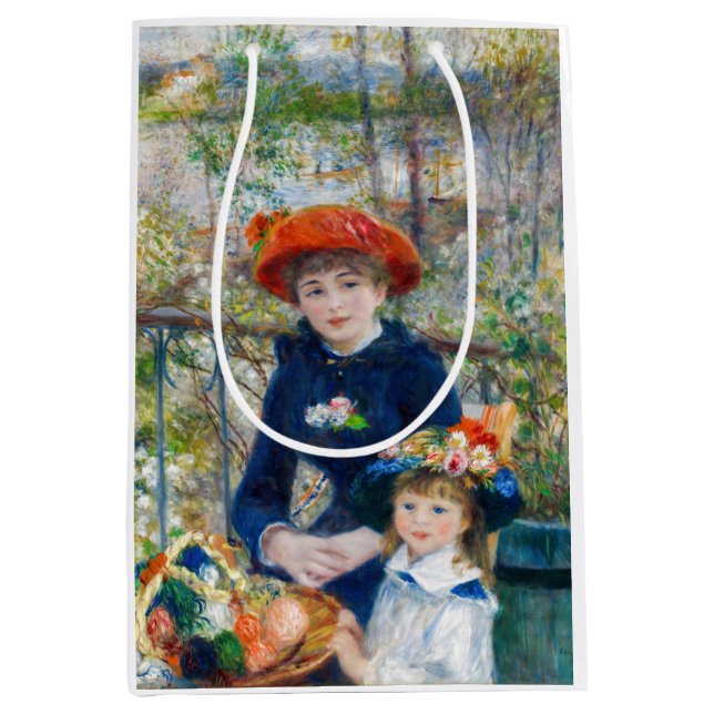 Pierre-Auguste Renoir - Zwei Schwestern auf der Te Mittlere Geschenktüte (Vorderseite)