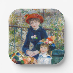 Pierre-Auguste Renoir - Zwei Schwestern auf der Te Pappteller
