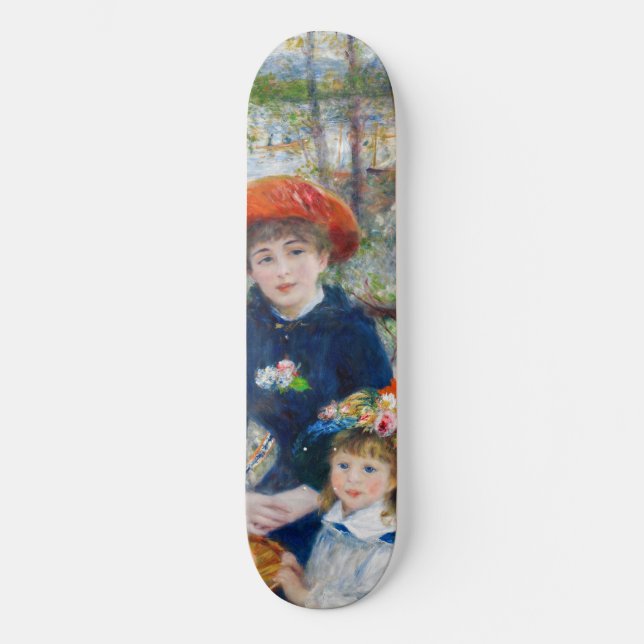 Pierre-Auguste Renoir - Zwei Schwestern auf der Te Skateboard (Vorderseite)