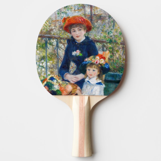 Pierre-Auguste Renoir - Zwei Schwestern auf der Te Tischtennis Schläger (Vorderseite)