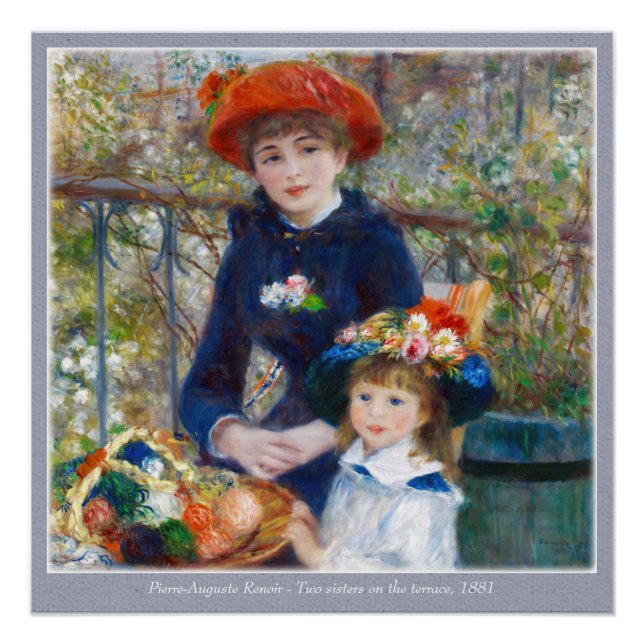 Pierre-Auguste Renoir zwei Schwestern CC0400 Poster (Vorderseite)