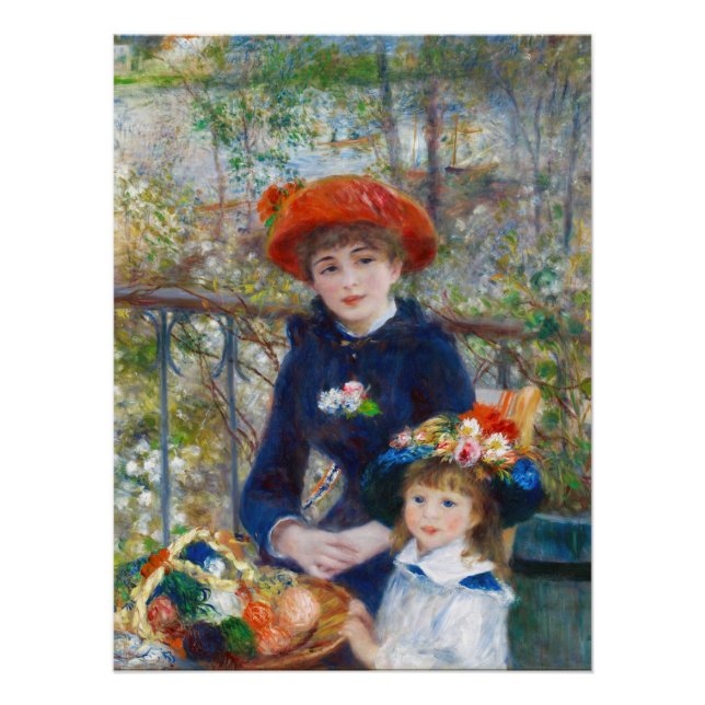 Pierre-Auguste Renoir zwei Schwestern CC0524 Poster (Vorderseite)