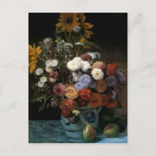 Pierre-Auguste Renoirs Blumen in einer Vase (1869) Postkarte