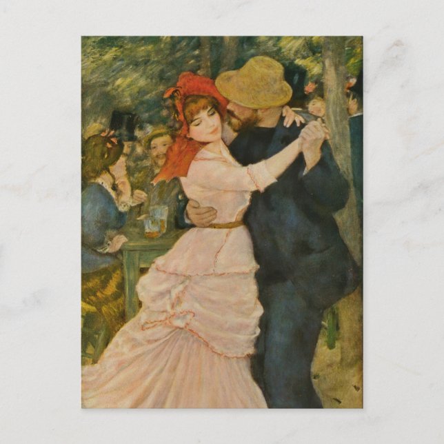 Pierre-Auguste Renoir's Dance at Bougival (1883) Postkarte (Vorderseite)