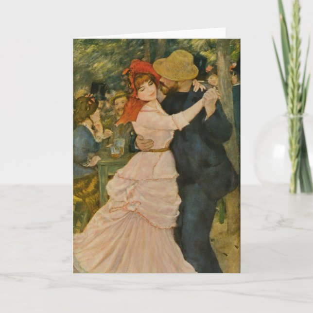 Pierre-Auguste Renoirs Tanz bei Bougival (1883) Karte (Vorderseite)