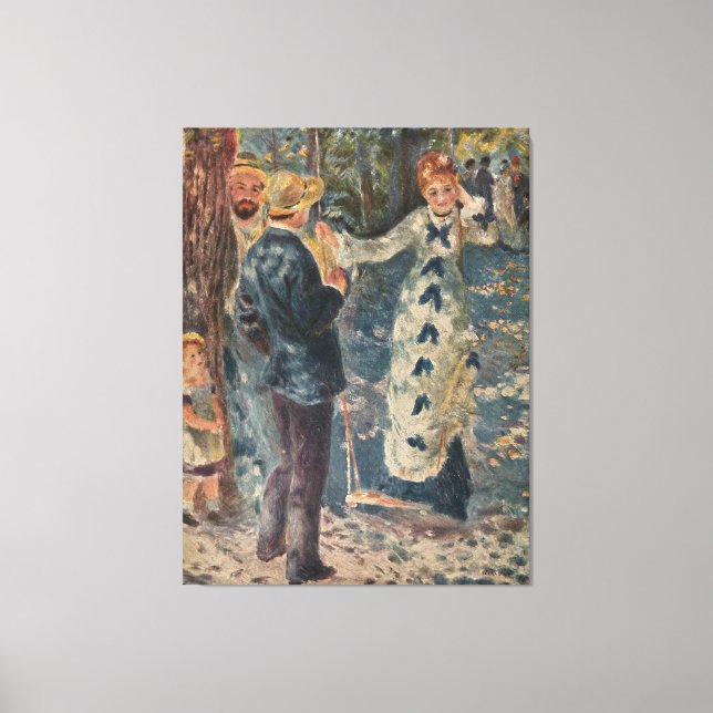 Pierre-Auguste Renoir's The Swing (1876) Leinwanddruck (Vorderseite)
