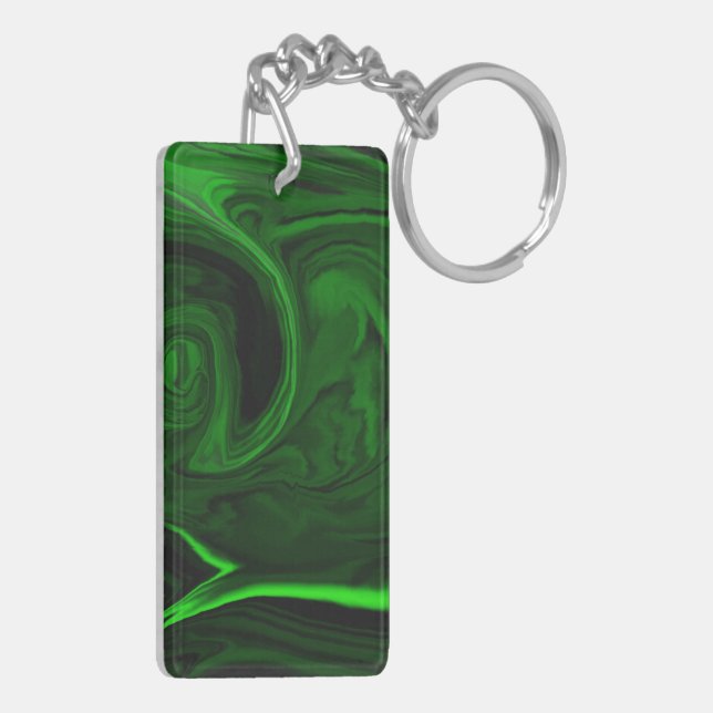 pierre de malachite verte à texture (Dos gauche)