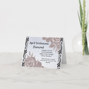 Pierre de naissance avril Perle de la carte Diamon