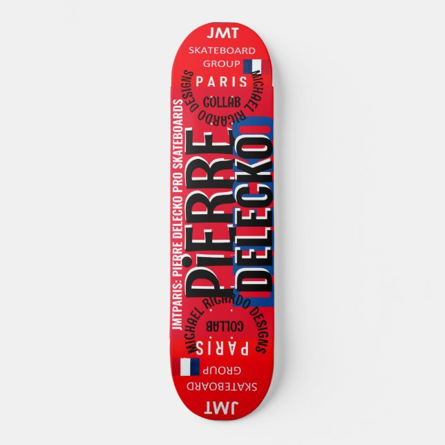 PIERRE DELECKO JMT PARIS 8 1/4" Skateboard Deck (Vorderseite)