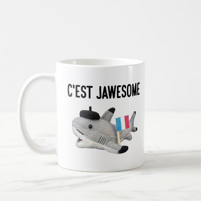 Pierre der Haifisch: C'est Jawesome Kaffeetasse (Links)
