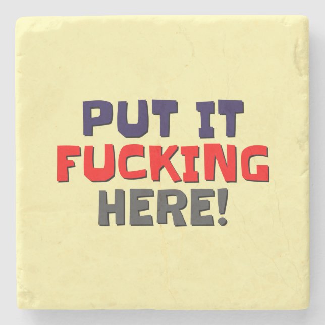 Pierre Dessous-de-verre en pierre. (Devant)