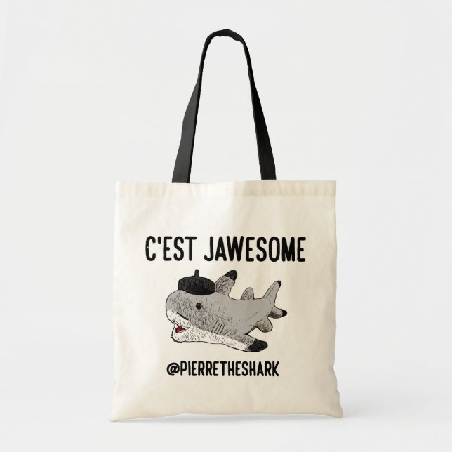 Pierre die Haifisch-Taschen-Tasche Tragetasche (Vorne)