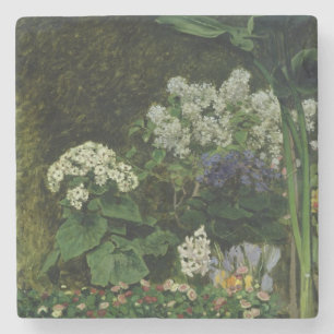 Pierre ein Renoir Blumen in einem Gewächshaus Steinuntersetzer