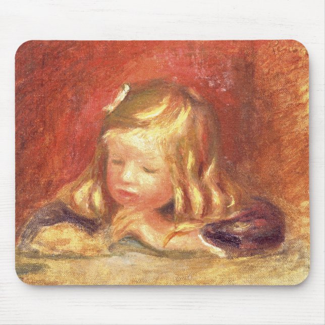 Pierre ein Renoir | Coco am Tisch Mousepad (Vorne)