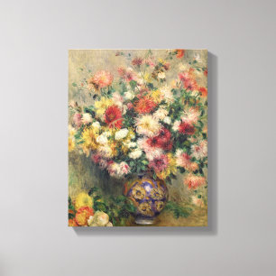Pierre ein Renoir   Dahlien Leinwanddruck