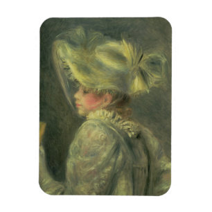 Pierre ein Renoir der weiße Hut Magnet