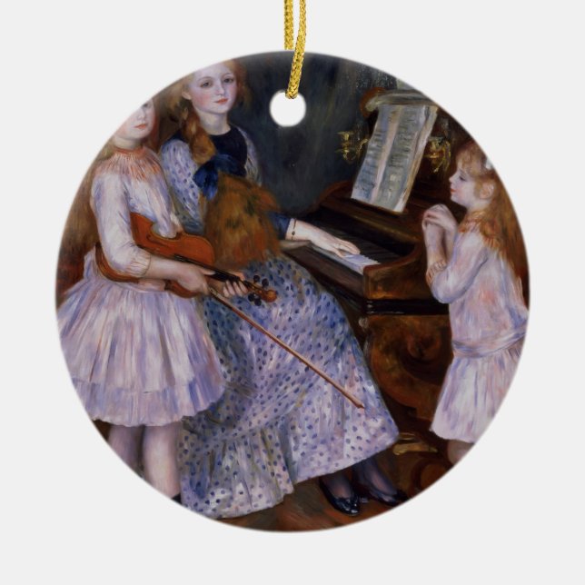 Pierre ein Renoir | die Töchter von Catulle Mendes Keramikornament (Vorne)
