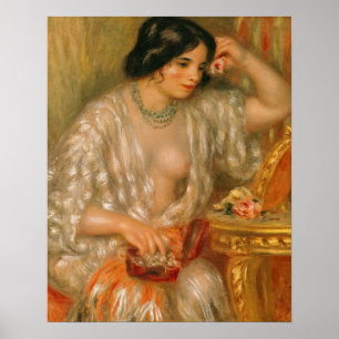 Pierre ein Renoir   Gabrielle mit Schmuck Poster