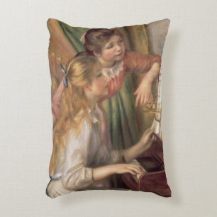 Pierre ein Renoir   junge Mädchen am Klavier Zierkissen