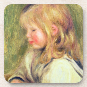 Pierre ein Renoir   Kind in einer weißen Untersetzer