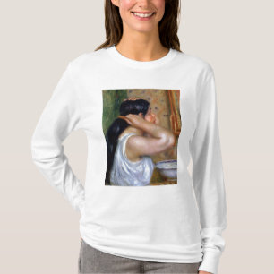 Pierre ein Renoir Mädchen, das ihr Haar kämmt T-Shirt