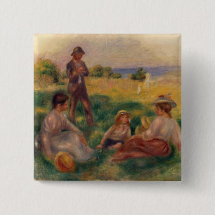 Pierre ein Renoir   Party im Land bei Berneval Button