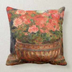 Pierre ein Renoir Pelargonien in einem kupfernen Kissen