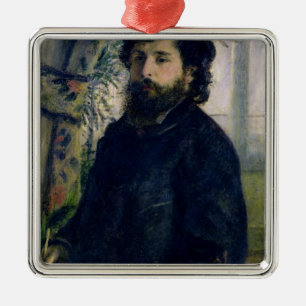 Pierre ein Renoir Porträt von Claude Monet Silbernes Ornament