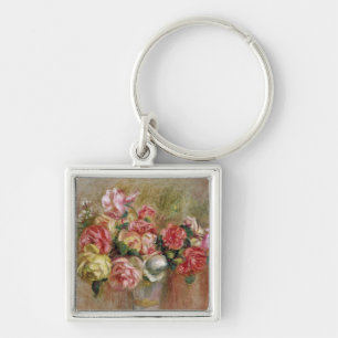 Pierre ein Renoir Rosen in einem Sevres Vase Schlüsselanhänger