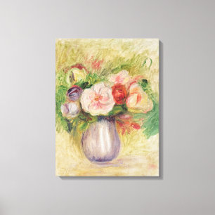 Pierre ein Renoir Vase Blumen Leinwanddruck
