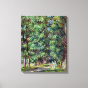 Pierre ein Renoir Weg in einem Holz Leinwanddruck