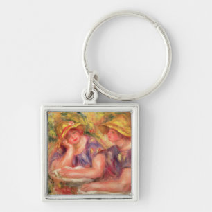 Pierre ein Renoir zwei Frauen in den blauen Schlüsselanhänger