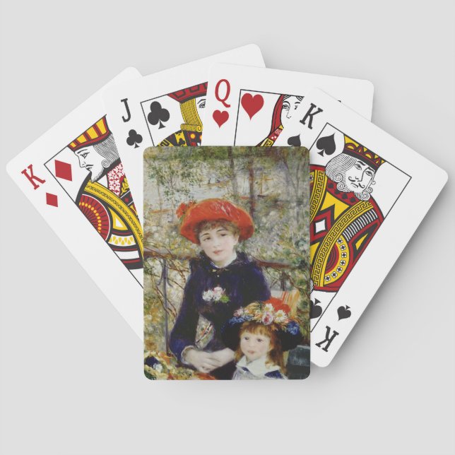 Pierre ein Renoir | zwei Schwestern oder auf der Spielkarten (Rückseite)
