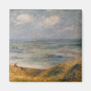Pierre eine Renoir Ansicht des Meeres, Guernsey Magnet