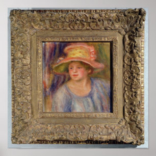 Pierre eine Renoir   Frau mit einem Hut Poster