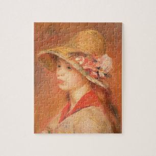 Pierre eine Renoir   junge Frau in einem Hut