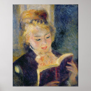 Pierre eine Renoir   Mädchen-Lesung Poster