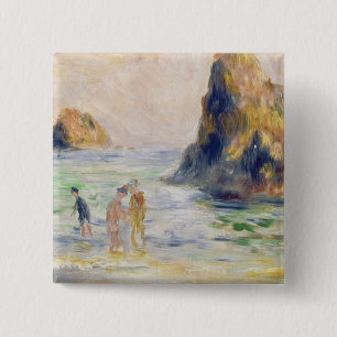 Pierre eine Renoir   Moulin Huet Bucht, Guernsey Button