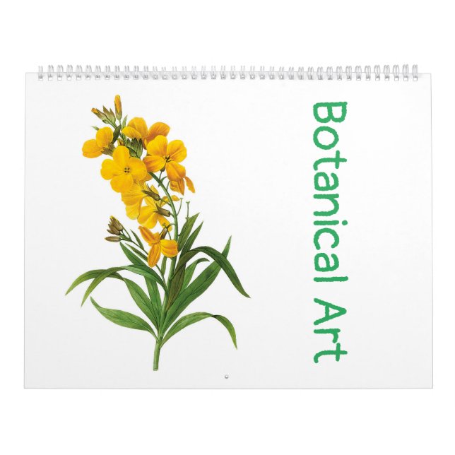 Pierre-Joseph Redouté Botanische Kunst Kalender (Titelbild)