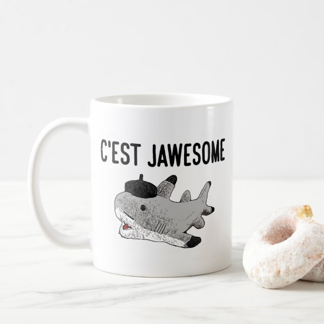 Pierre la tasse de requin (main droite) (Avec donut)