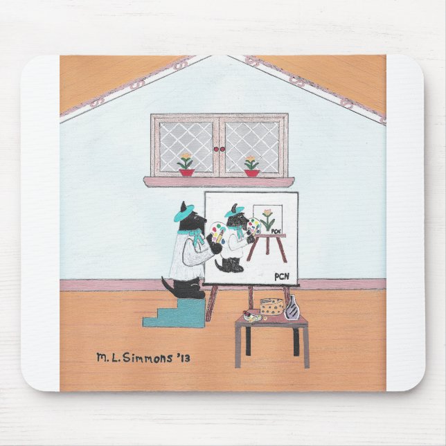 Pierre Le Chien Noir Mousepad (Vorne)