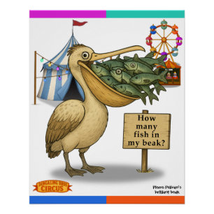 Pierre Pelicans brillanter Schnabel Poster