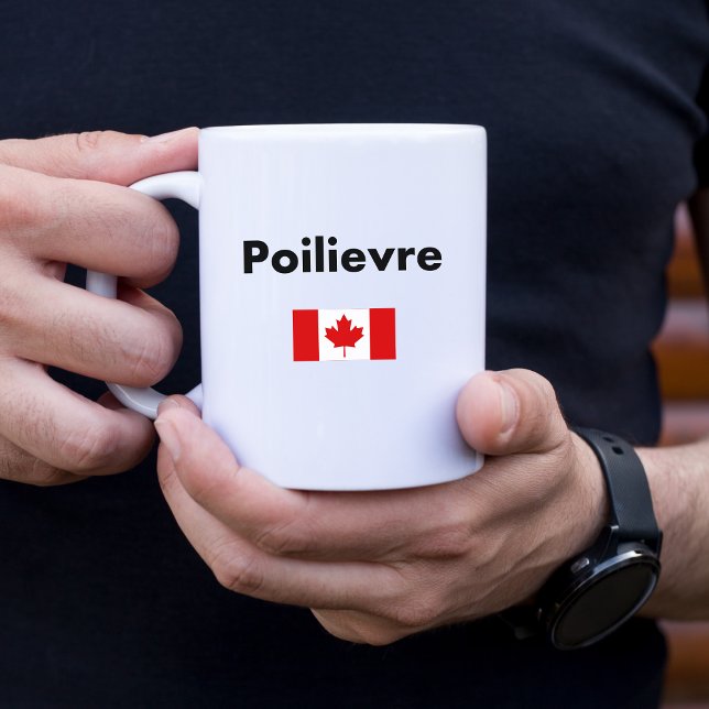 Pierre Poilievre Canada Canadian Flag Light Color Kaffeetasse (Von Creator hochgeladen)