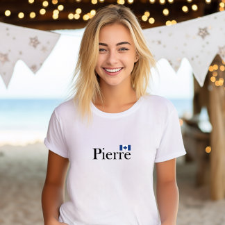 Pierre Poilievre mit Offizieller kanadischer Flagg T-Shirt