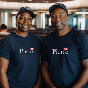 Pierre Poilievre mit Offizieller kanadischer Flagg T-Shirt