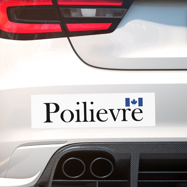 Pierre Poilievre Offiziell kanadische Flagge Autoaufkleber (Von Creator hochgeladen)